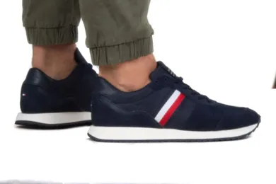 Buty sportowe męskie, niebieskie, Tommy Hilfiger