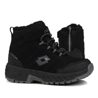 Buty zimowe dziecięce, czarne, Lotto Ketcham Tex K