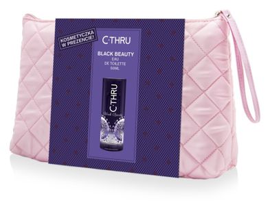 C-Thru, zestaw prezentowy Black Beauty, woda toaletowa, 50 ml + kosmetyczka