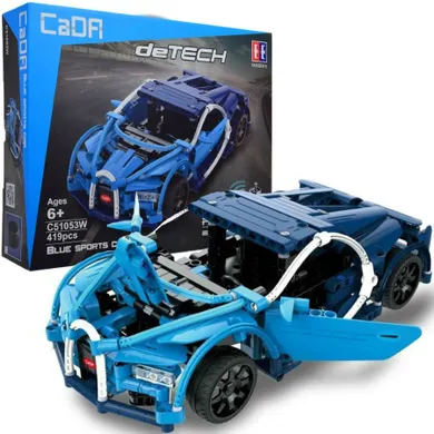 Cada, Bugatti, pojazd zdalnie sterowany, niebieski, 419 elementów