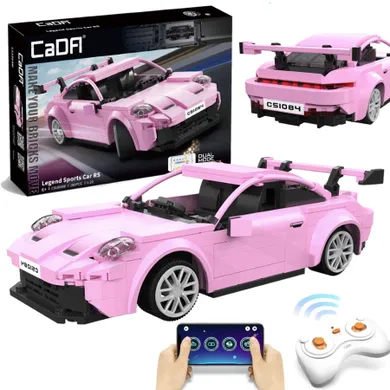 Cada, Legand Sports Cars RS, pojazd zdalnie sterowany, różowy, 1:220, 280 elementów