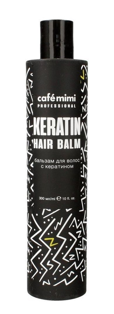 Cafe Mimi, Professional, balsam do włosów cienkich,łamliwych i zniszczonych, keratin, 300 ml
