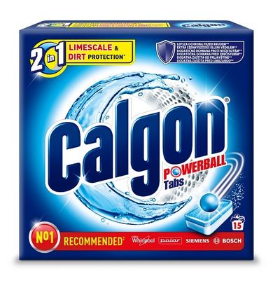 Calgon, Powerball Tabs, tabletki do prania zmiękczające wodę, 15 szt.
