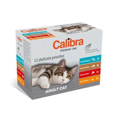 Calibra, Cat Premium Adult, karma mokra, 12-100g