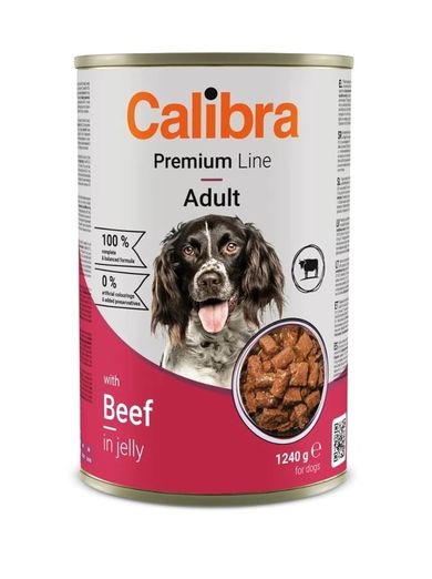 Calibra, dog premium beef, mokra karma dla psa, 1240g