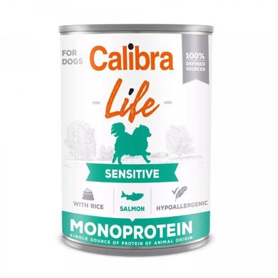 Calibra, Life Monoprotein, łosoś, mokra karma dla psów, 400g