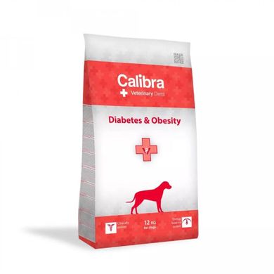 Calibra, veterinary diets diabetes /obesity, karma dla psa, 12 kg