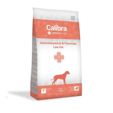 Calibra, Veterinary Diets, Gastro and Pancreas Low Fat, sucha karma dla psów, 2 kg