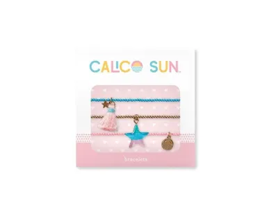 Calico Sun, zestaw bransoletek, gwiazdka, ombre, 3 szt.