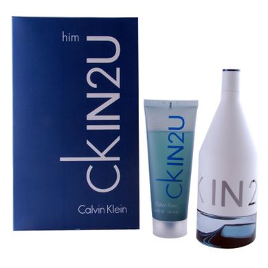Calvin Klein, CK In2U Him, zestaw upominkowy, woda toaletowa, 150 ml + żel pod prysznic, 100 ml