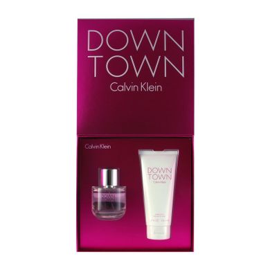 Calvin Klein, Downtown, zestaw upominkowy, woda perfumowana 90 ml + balsam do ciała, 200 ml