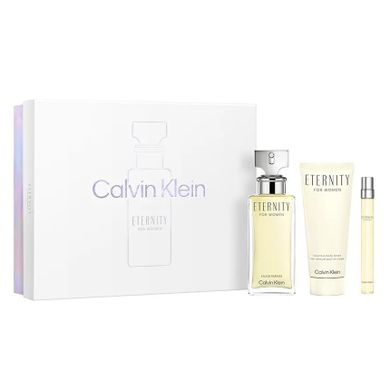 Calvin Klein, Eternity For Women, zestaw, woda perfumowana, spray, 100 ml + balsam do ciała, 100 ml + woda perfumowana, 10 ml