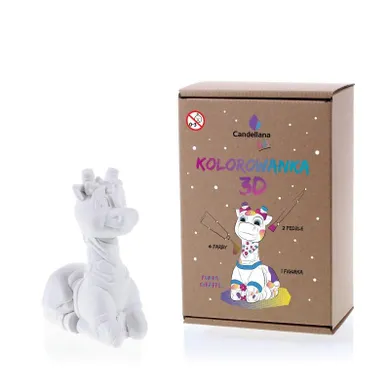 Candellana, Funny Giraffe, kolorowanka 3D