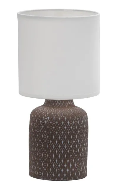 Candellux Lighting, Iner, 1-40W, E14, brązowy, lampa stołowa