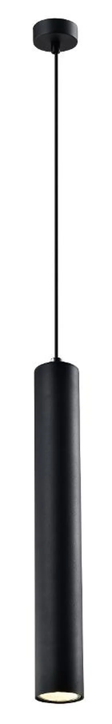 Candellux Lighting, Tubo, czarny, 1-25W Gu10 klosz 40 cm, czarny, lampa wisząca