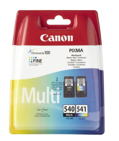 Canon, zestaw, tusz do drukarki, 5225B006, oryginał PG540/CL541, PG-540/CL-541, 2-8 ml, czarny