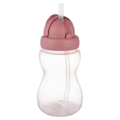 Canpol babies, bidon ze składaną rurką, różowy, 270 ml