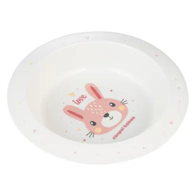 Canpol babies, Cute Animals, Królik, miska plastikowa, pink, 270 ml