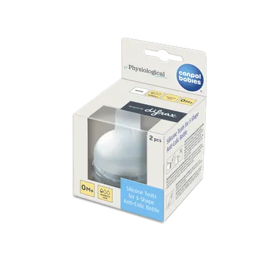 Canpol babies, Difrax, smoczek silikonowy do butelki S-Shape, S, mini, 0-3m, 2 szt.