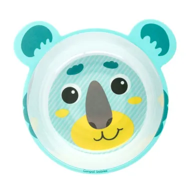 Canpol babies, Hello Little, melaminowa miseczka antypoślizgowa z uszami, zielona