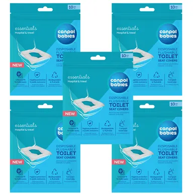 Canpol babies, jednorazowe nakładki na toaletę, spłukiwalne, 5-10 szt.
