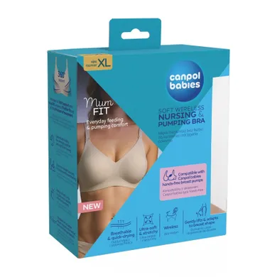 Canpol babies, Mum fit, biustonosz do karmienia i odciągania, rozmiar XL