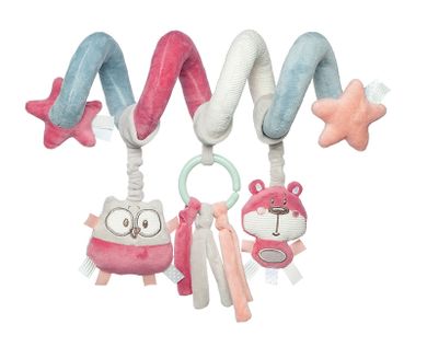 Canpol babies, Pastel Friends, interaktywna spirala, różowa