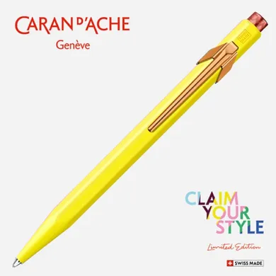 Caran d’Ache, 849, Claim Your Style Ed2, długopis, żółty