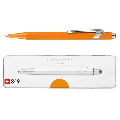 Caran d’Ache, Pop Line Fluo, długopis, pomarańczowy