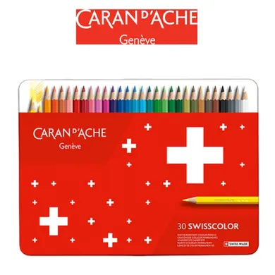 Caran d’Ache, Swisscolor, kredki ołówkowe, 30 kolorów