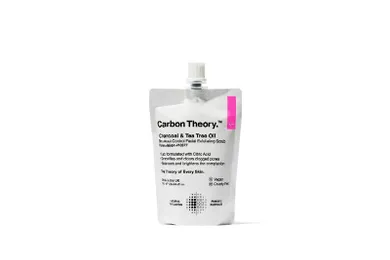 Carbon Theory, Charcoal & Tea tree oil, złuszczający peeling do twarzy, facial exfoliating scrub