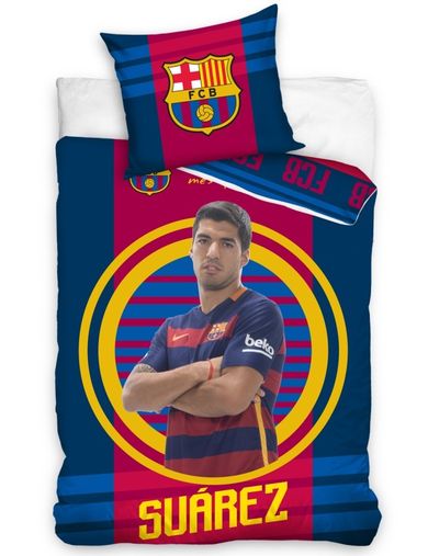 Carbotex, FC Barcelona, Suarez, 2-częściowy komplet pościeli, 160-200 cm