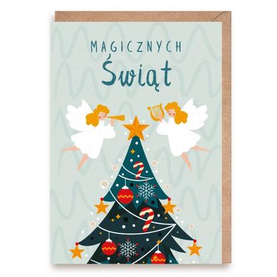 Cardie, kartka, Boże Narodzenie, magicznych świąt