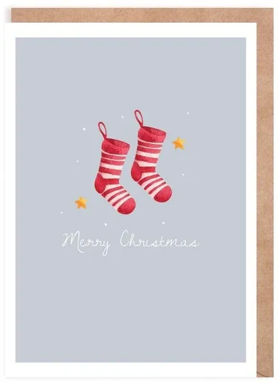 Cardie, kartka, Boże Narodzenie, skarpetki