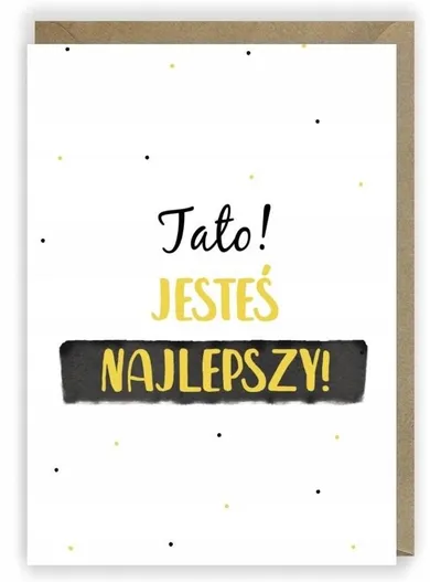 Cardie, kartka okolicznościowa A6, Dzień Taty