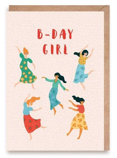 Cardie, kartka okolicznościowa A6, urodzinowa, B-Day Girl