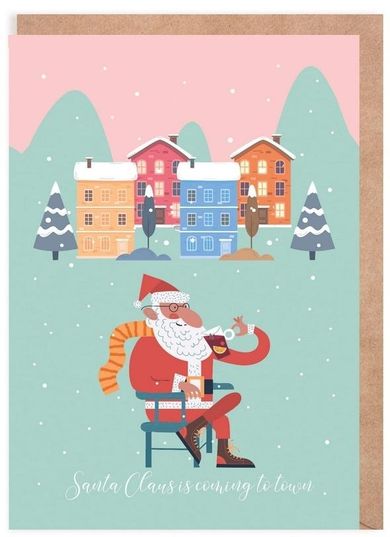 Cardie, kartka okolicznościowa, Mikołaj, eko koperta