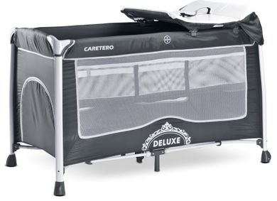 Caretero, Deluxe, łóżeczko turystyczne, graphite