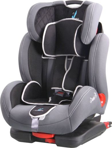 Caretero, Diablo FIX, Fotelik samochodowy, 9-36 kg, graphite