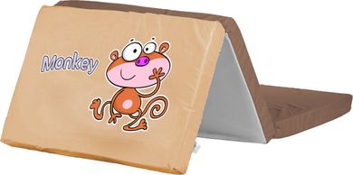 Caretero, materacyk składany Safari, brown, 120-60 cm