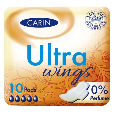 Carin, Ultra Wings, podpaski higieniczne 10 szt.