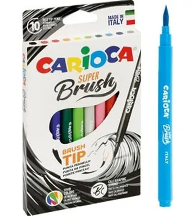 Carioca, Brush Tip, pisaki, 10 kolorów