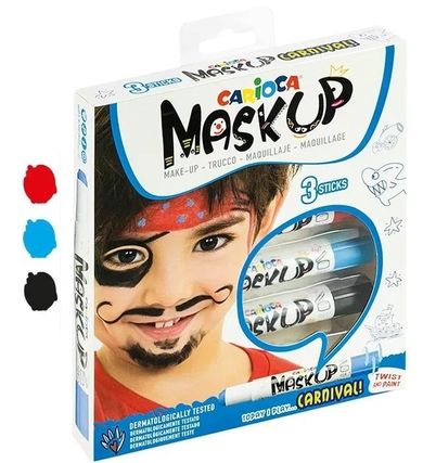 Carioca, Carnival, kredki do twarzy, 3 kolory