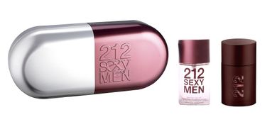 Carolina Herrera, 212 Sexy Men, Zestaw upominkowy, Woda toaletowa w sprayu 100 ml + woda po goleniu 100 ml