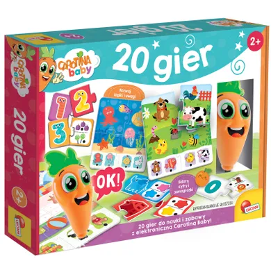 Carotina Baby, zestaw gier edukacyjnych, 20 gier