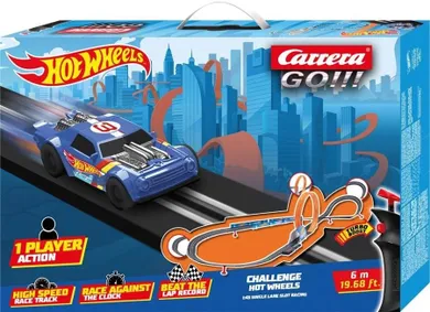 Carrera Go, Hot Wheels, Challenger, tor wyścigowy, 6m