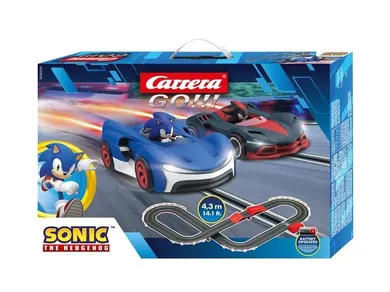 Carrera Go, Sonic the Hedgehog, tor wyścigowy ze skocznią, 4,3m, zestaw z pojazdami, 2 szt.