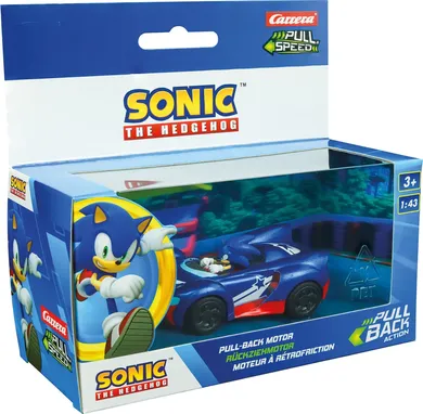 Carrera, Sonic the Hedgehog, pojazd wyścigowy z napędem, 1:43, 1 szt.
