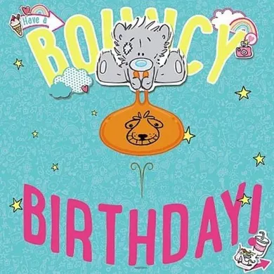 Carte Blanche, karnet holograficzny 3D, miś w kosmosie