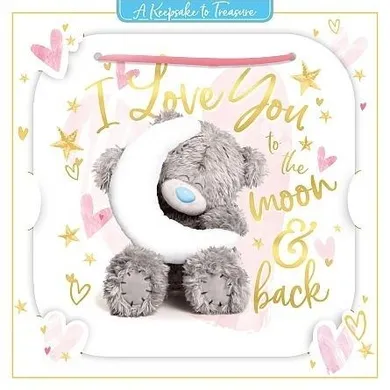 Carte Blanche, kartka okolicznościowa, I love you to the moon&back